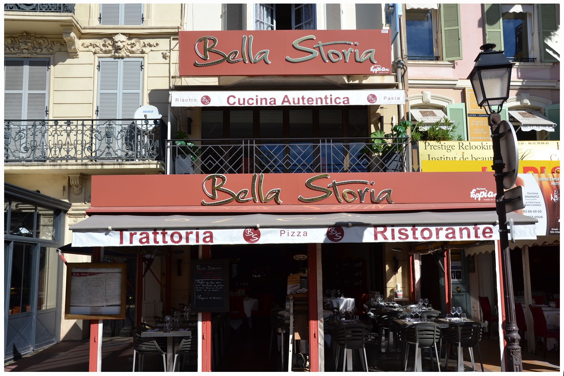 Restaurant italien Bella Storia cannes